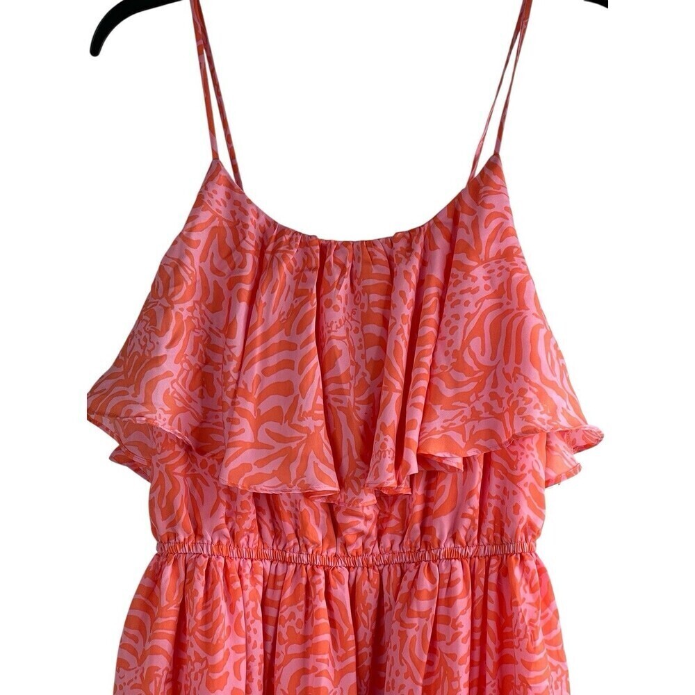 Lilly Pulitzer For Target Jungle Orange Pink Giraffe Giraffeeey Dress Sz Small - Picture 3 of 10